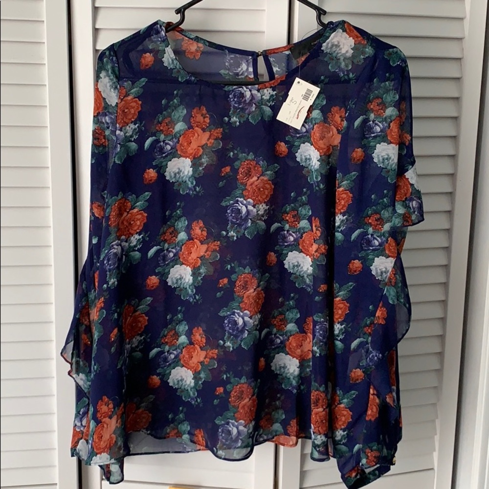 Sheer dressy top.